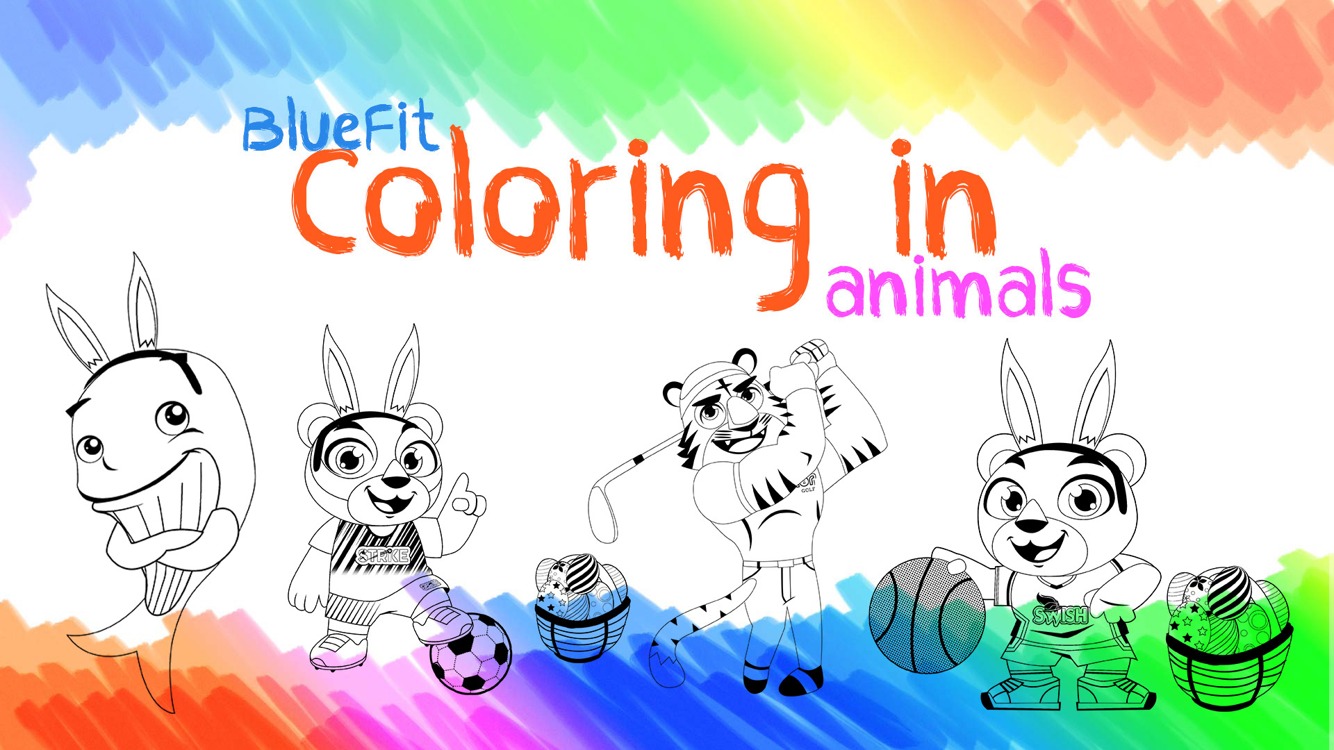 Colouring in - Easter - Strike Soccer